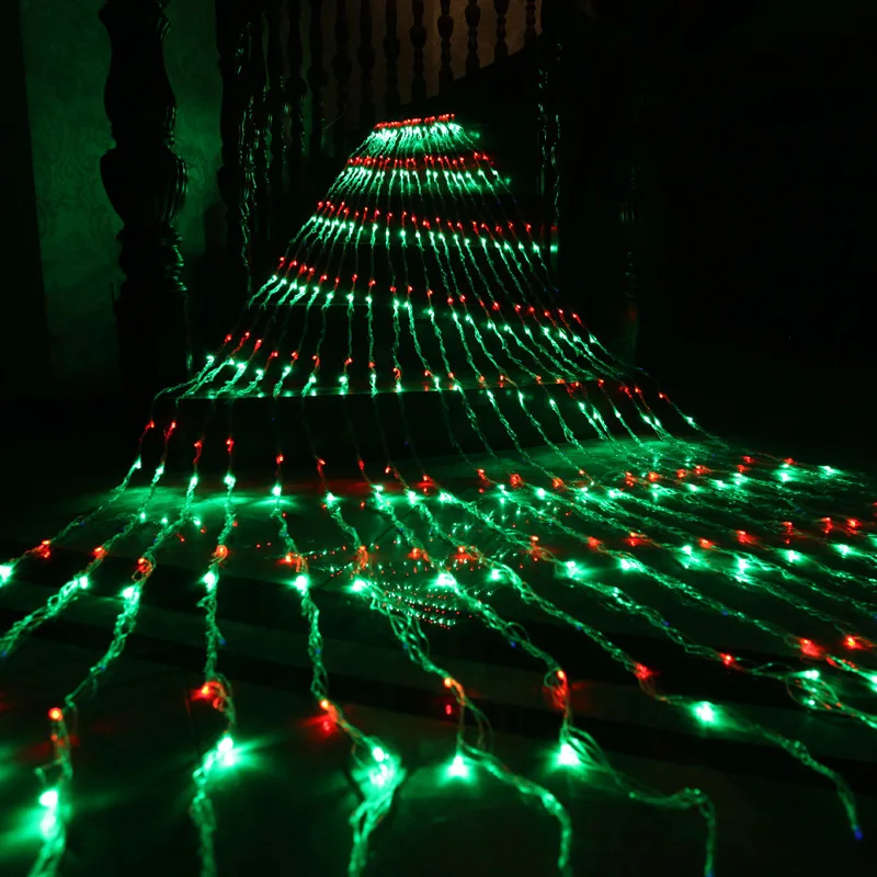 

LED String Lights Curtain Fairy Light EU 220V 3X3M Strip Lamp Wedding Holiday Dimmable Background Lights Bar Home Decoration