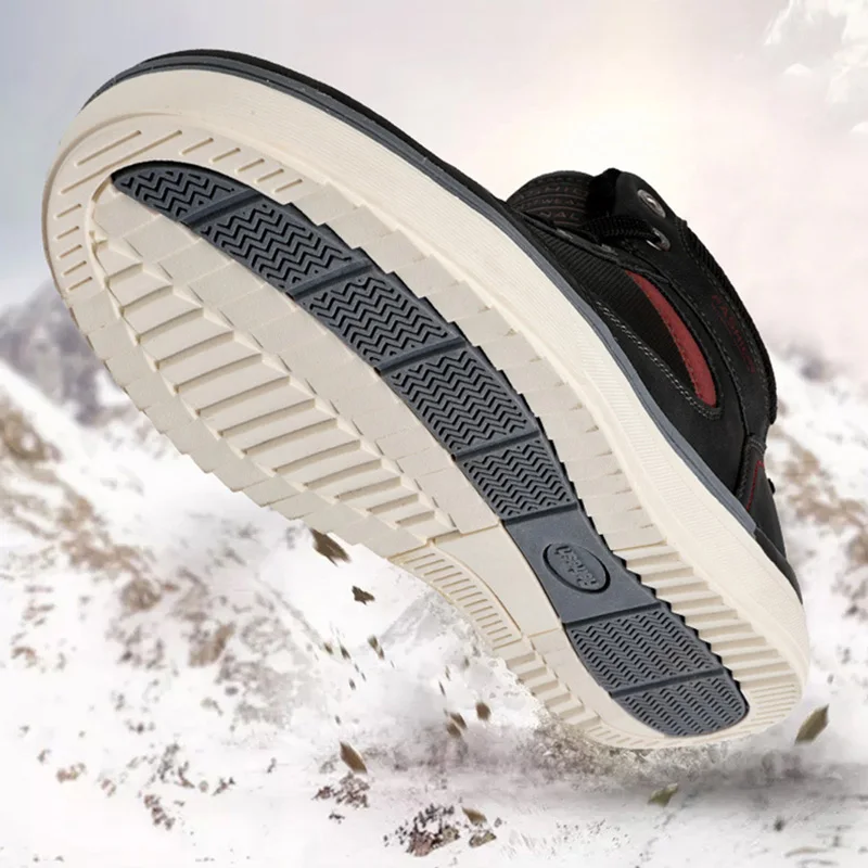 

30 Degrees Below Zero Snow Boots Men Winter Shoes Warm Plush Male Footwear Men Ankle Boots KA1812