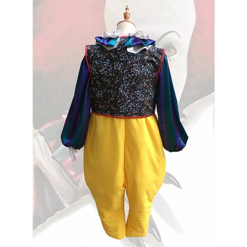 

Stephen King's It Terror Pennywise Cosplay Costume Halloween Costume Joker Jumpsuits Clown Figure Scary Latex Mask Wig Men Women
