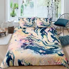 Домашний Роскошный Мраморный Комплект постельного белья 3d акварельный пододеяльник наволочка Детский Комплект постельного белья размеры Queen и King EUUSAUUK