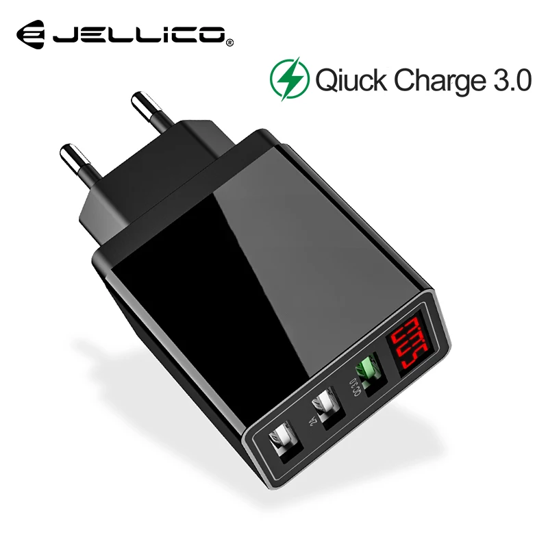 Быстрая зарядка 3 0 светодиодный дисплей USB зарядное устройство ЗУ для мобильного