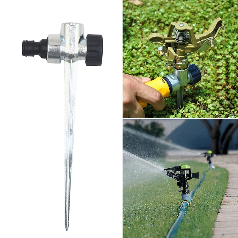 

Flow Thru Lawn Sprinkler Spike Base Watering Sprinklers for Yard Lawn and Grass Irrigation DNJ998