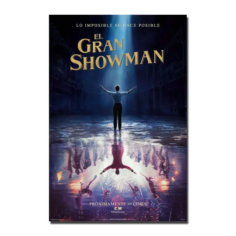

J0145 The Greatest Showman Movie 8 Wall Sticker Silk Poster Art Light Canvas Home Decoration