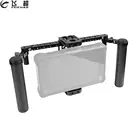 Регулируемая 7-дюймовая клетка для ЖК-монитора FEICHAO с двойной рукояткой из углеродного волокна14-20 и 38-16 монтажных отверстий для SmallHD 700