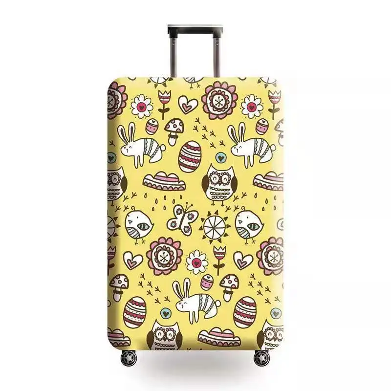 

Travel Accessories High Quality Cartoon Animal Pattern High Elastic Wheeled Suitcase Protective Cover Wear-resistant Thickening