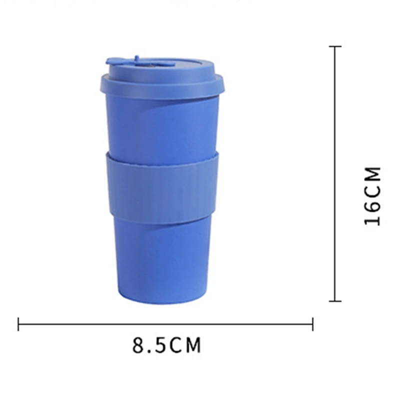 

500ml Coffee Mug Eco Friendly Bamboo Reusable Travel Mug Tea Coffee Cup Outdoor Cup With Lid Flask Gift Box Wholesale