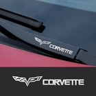 Металлическая Эмблема, наклейки для автомобильного декора, светоотражающие наклейки на стеклоочистители для Chevrolet Corvette C6 C5 C7 C4 C3, автомобильные аксессуары