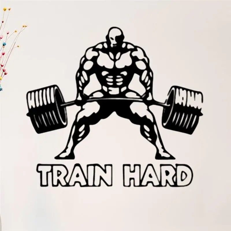 1 шт. спортивные Стикеры для тяжелой атлетики съемные ТВ фоны креативные фитнес