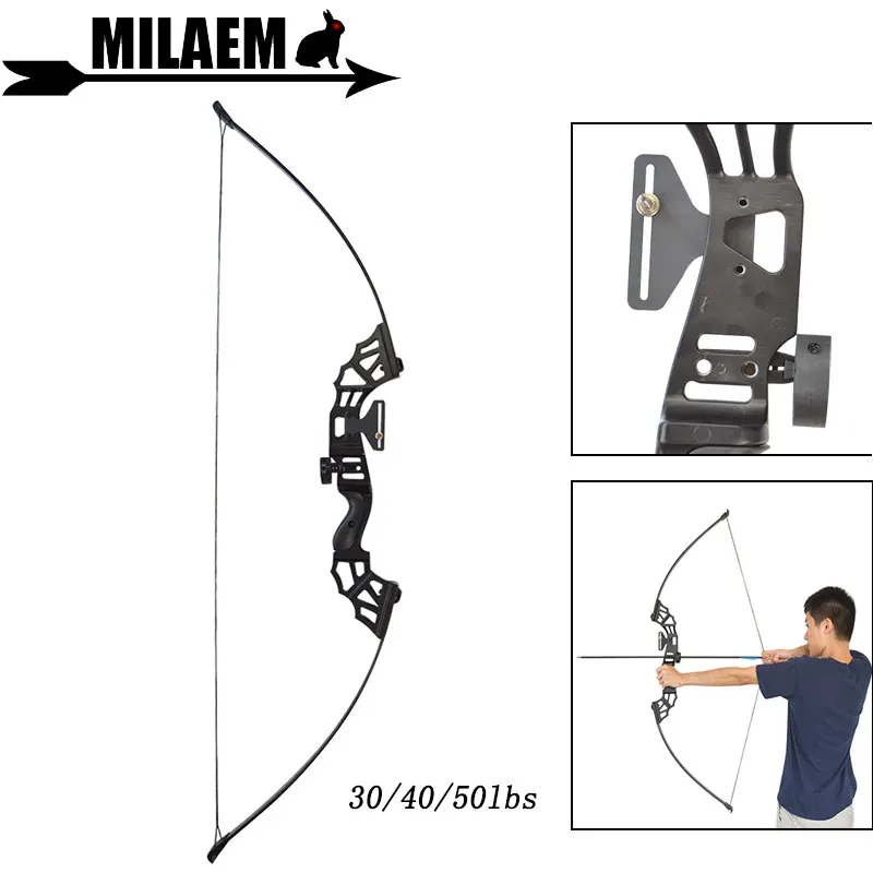 1 комплект 30 Вт 40/50lbs стрельба из лука прямой изогнутый лук с зрелище и стрелы