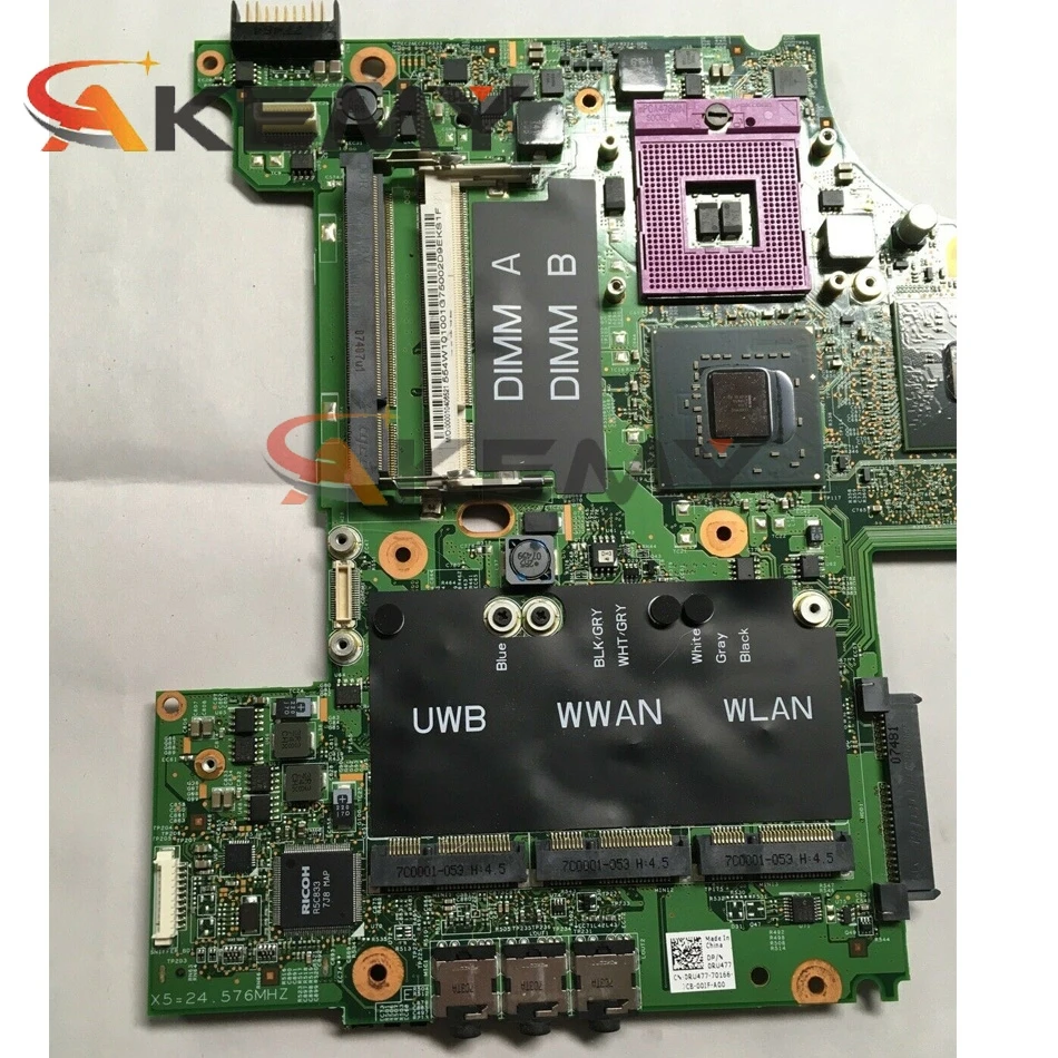 

Original Laptop motherboard For Dell XPS M1530 Mainboard DELL CN-0MU715 0MU715 07212-1 965 G84-601-A2