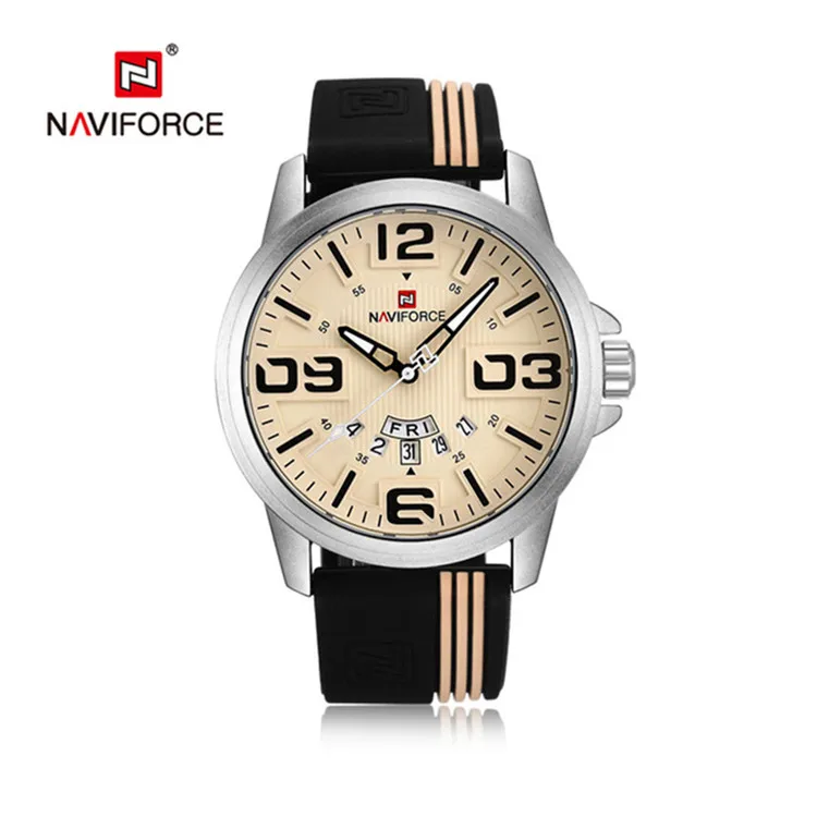 Новые мужские часы NAVIFORCE модные спортивные кварцевые часы мужские часы лучший бренд класса люкс Бизнес водонепроницаемые часы Relogio Masculino - Цвет: 9123-SY