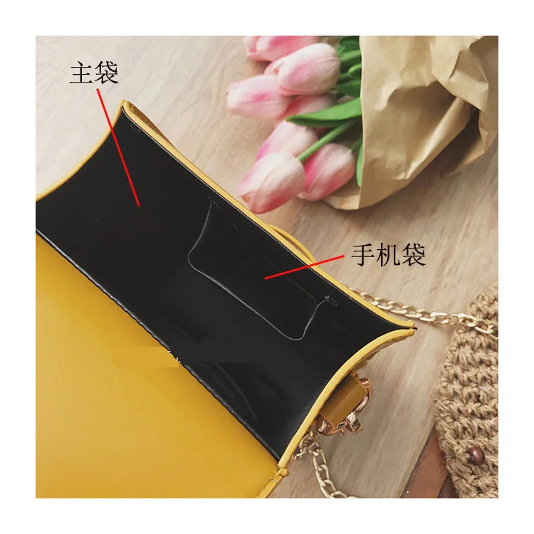

2019 New Style Korean Fashion Mobile Handset Bag Trend Baitao One Shoulder Oblique Straddle Bag Chain women Bag