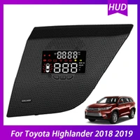 for toyota highlander 2018 2019 car electronic hud head up display obd airborne computer speedometer projector on the windshield