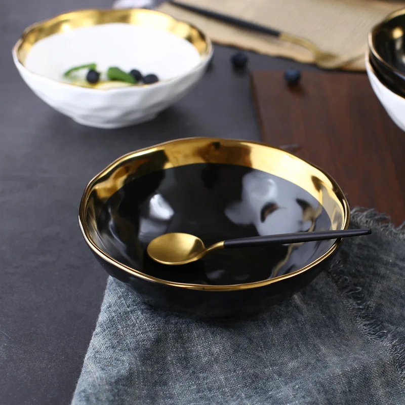

Creative retro Phnom Penh matte ceramic bowl rice bowl noodle soup bowl snack fruit salad bowl.