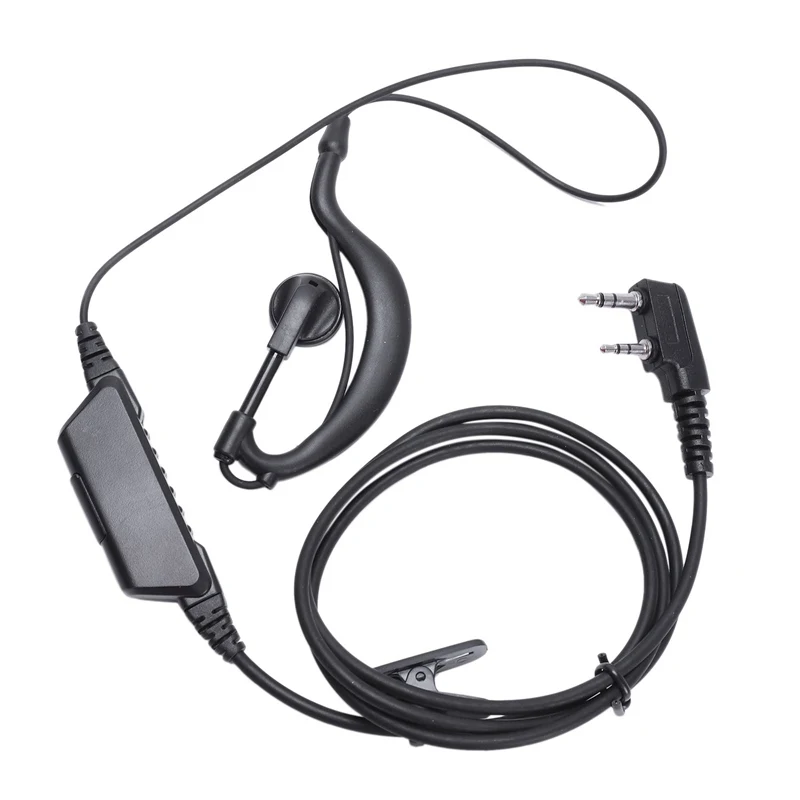 G Форма наушник гарнитура Ppt для 2 Pin Kenwood Puxing Quansheng Weierwei Wouxun двухстороннее