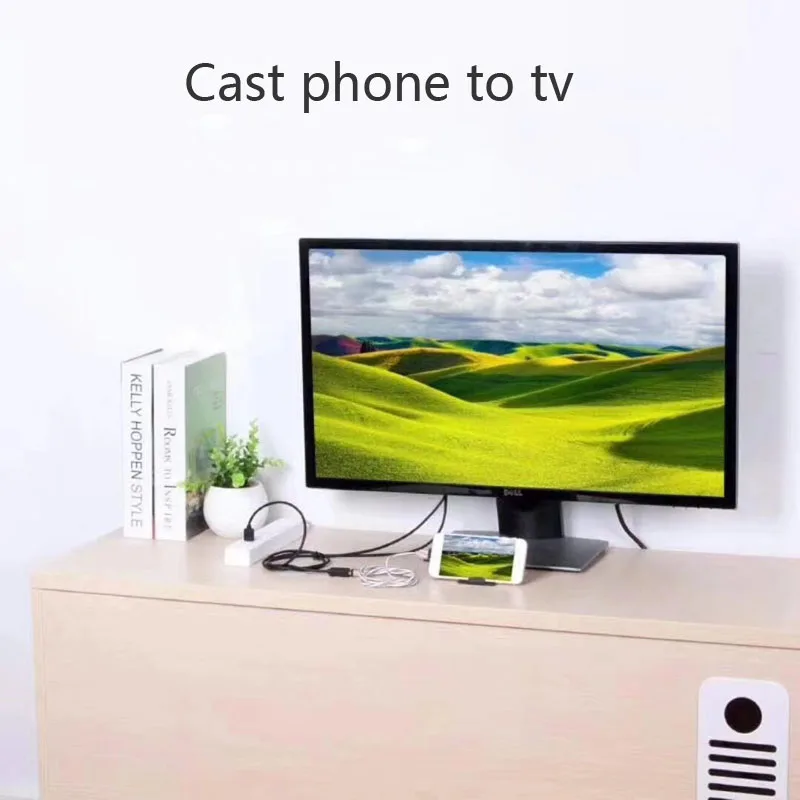 USB Женский HDMI кабель Bluetooth HDTV Аудио Видео адаптер для Samsung S5 S6 Edge S7 S8 S9 Plus iPhone iOS Android