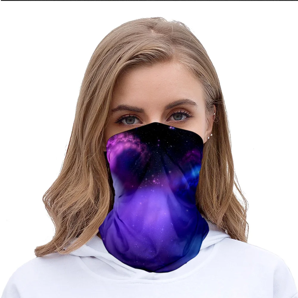 

Starry Scarf Silk Outdoor Headwear Elastic Sports Headband Bandana Face Cover for Climbing Hiking
