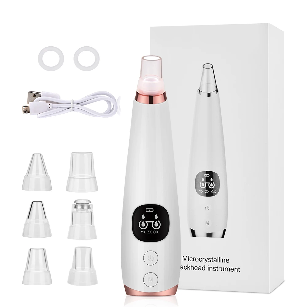 

Electric Blackhead Vacuum Remover Pore Acne Pimple Removal Suction Tool Facial Diamond Dermabrasion Machine Face Vacuum Cleaner