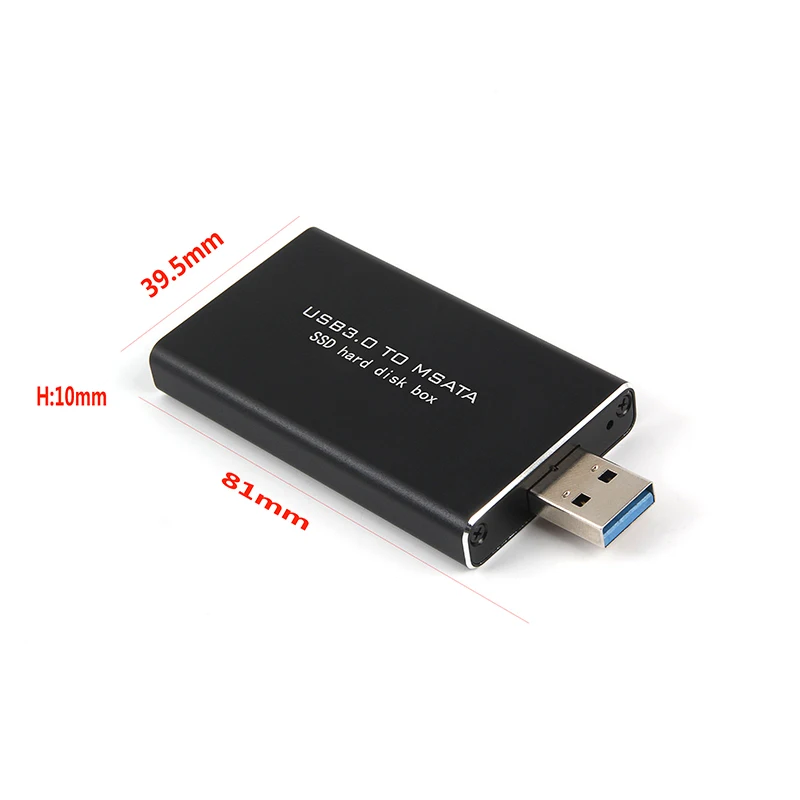 MSATA к USB 5 Гбит/с 3 0 mSATA SSD корпус USB3.0 чехол для жесткого диска адаптер M2 Внешний HDD
