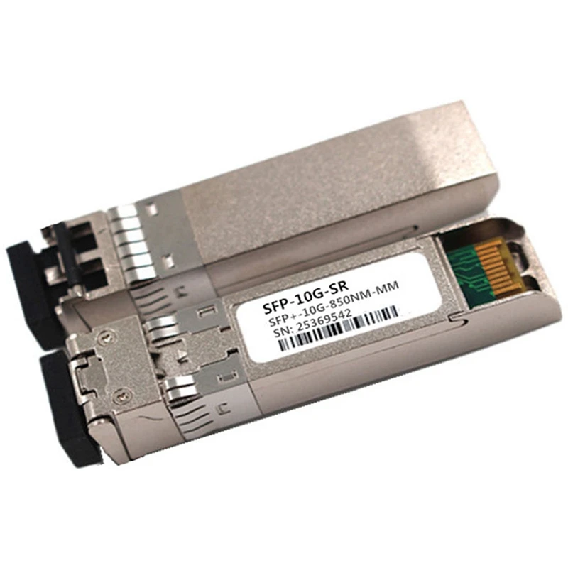 

2-Pack 10GBASE-SR SFP+ to LC Multi Mode 10G Fiber Transceiver Modular for , Ubiquiti, TP-Link, Huawei, Mikrotik