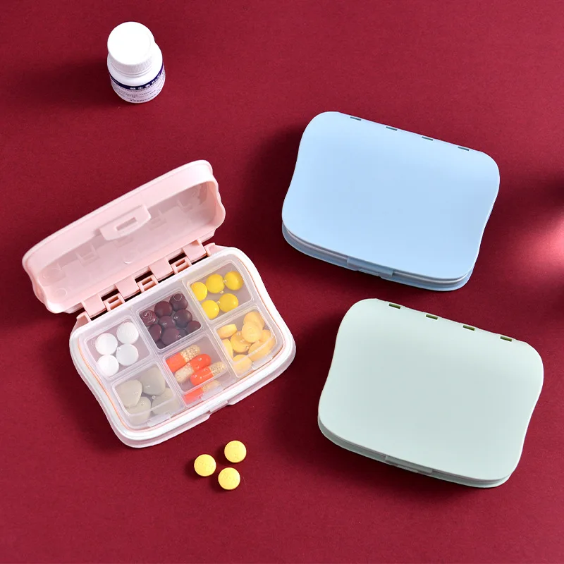 

Portable Mini Pill Organizer Travel Medicine Box Daily Pill Case Vitamins Candy Dust-proof Container Creative Drug Storage Box