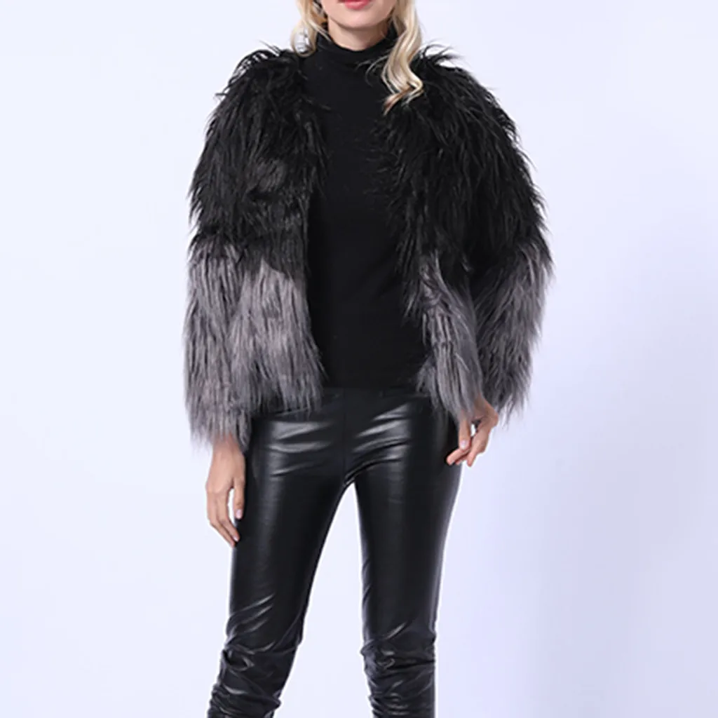 Зимние женские шубы из искусственного меха розовая Меховая куртка меховая