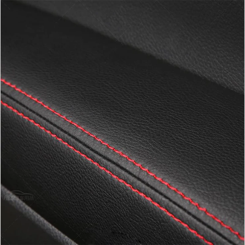 

4pcs PU Leather Front Rear Door Handle Panels Armrest Covers Protective Trim For Nissan Qashqai 2016 2017