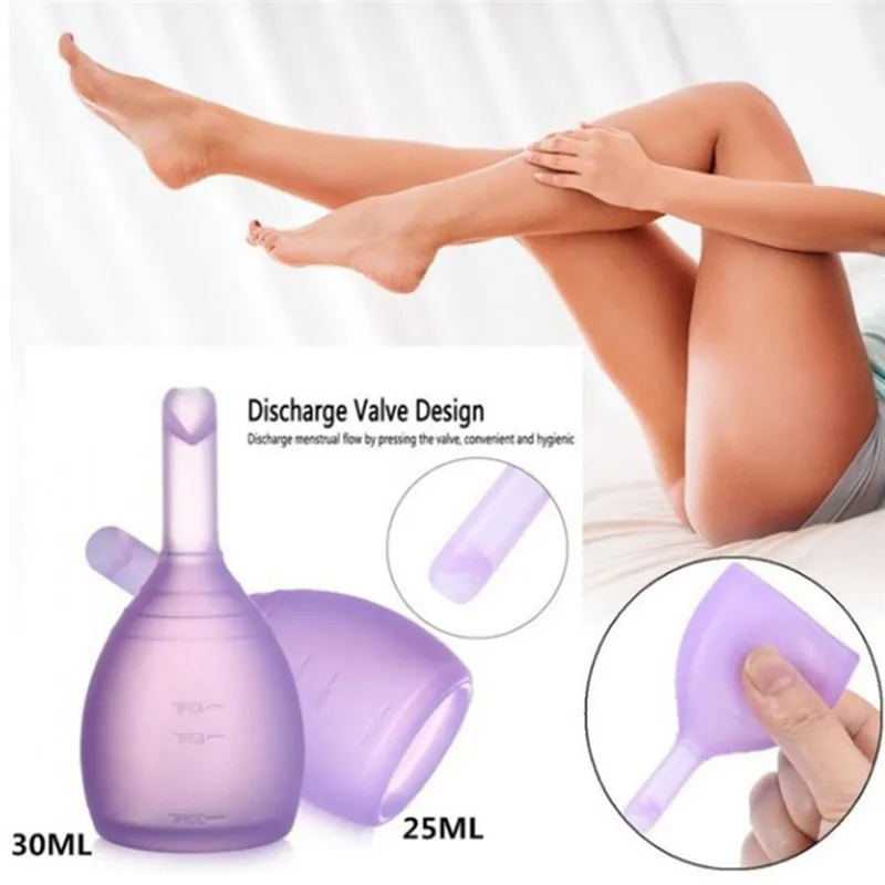 1Pc S/L Size Menstrual Cup Female Women Medical Hygiene Silicone Soft Reusable Period Leak Proof | Красота и здоровье