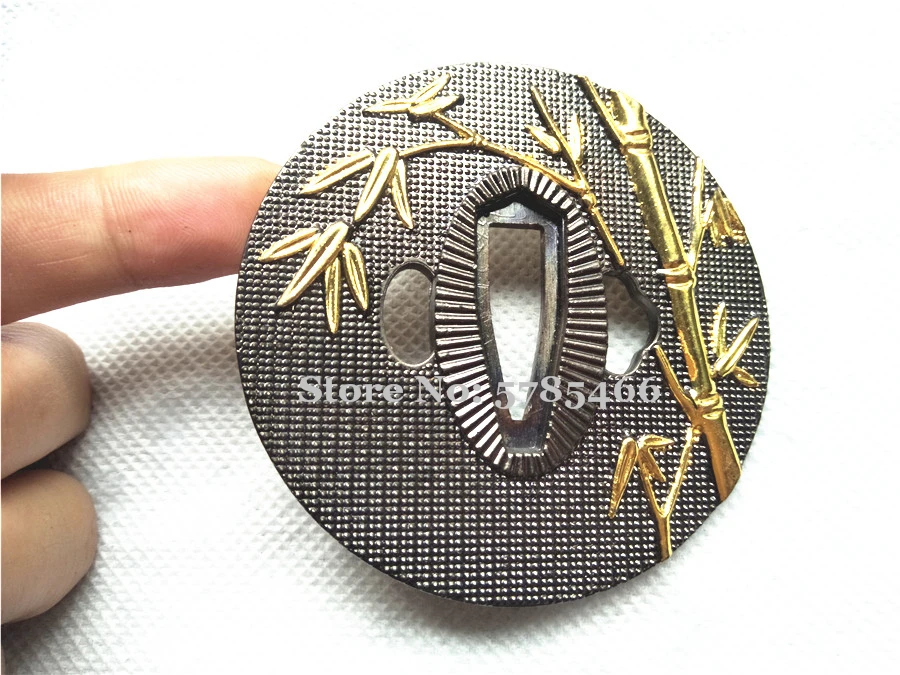 Бамбуковая тема Металлические ремесла Kirsite Меч охранник для Катаны/вакидзаси