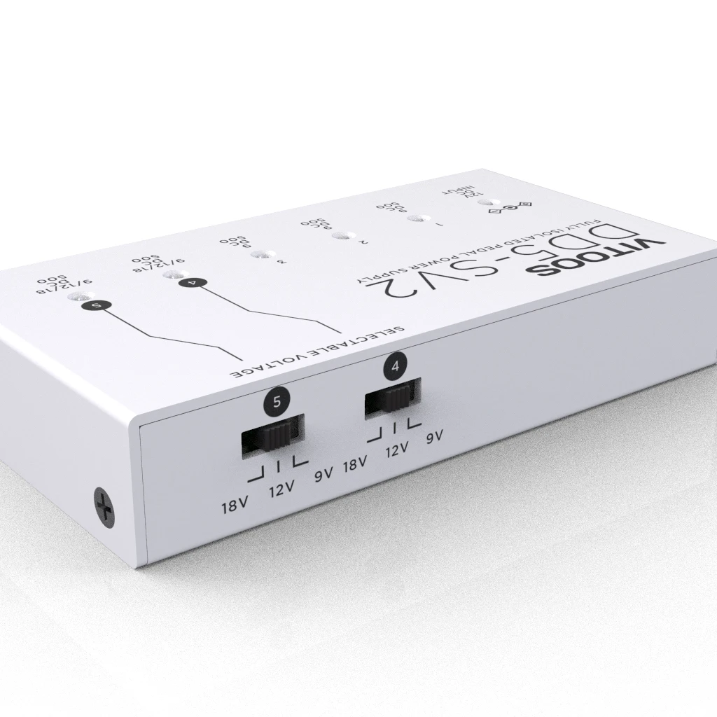 VITOOS DD5-SV2 effect pedal power supply fully isolated Filter ripple Noise reduction High Power Digital effector enlarge