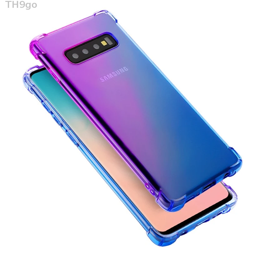 Чехол для телефона с градиентом Samsung Galaxy S10 5G S8 S9 Plus S10E противоударный чехол
