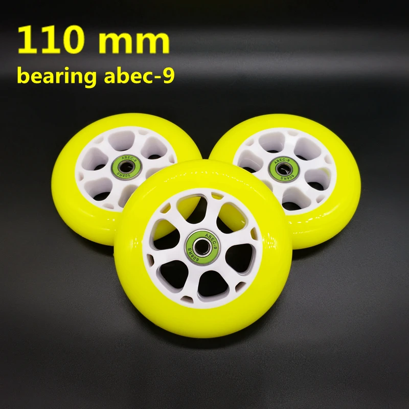 Бесплатная доставка колеса скутера 110x24 мм (полиуретан) 2 шт./лот подшипник abec 9 110