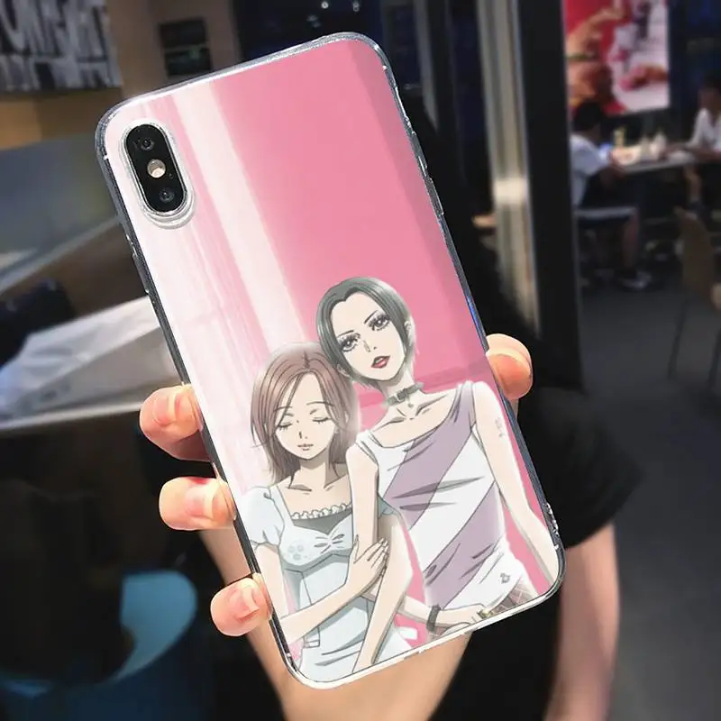 

Japan anime Oosaki Nana Phone Case Transparent for iPhone 6 7 8 11 12 s mini pro X XS XR MAX Plus