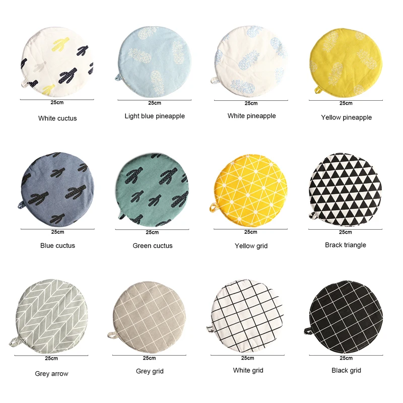 Коврик для горшка из хлопка термостойкая скатерть нескользящая кухонная утварь