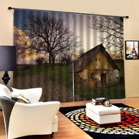 nature scenery curtains customized size luxury blackout 3d window curtains for living room drapes cortinas