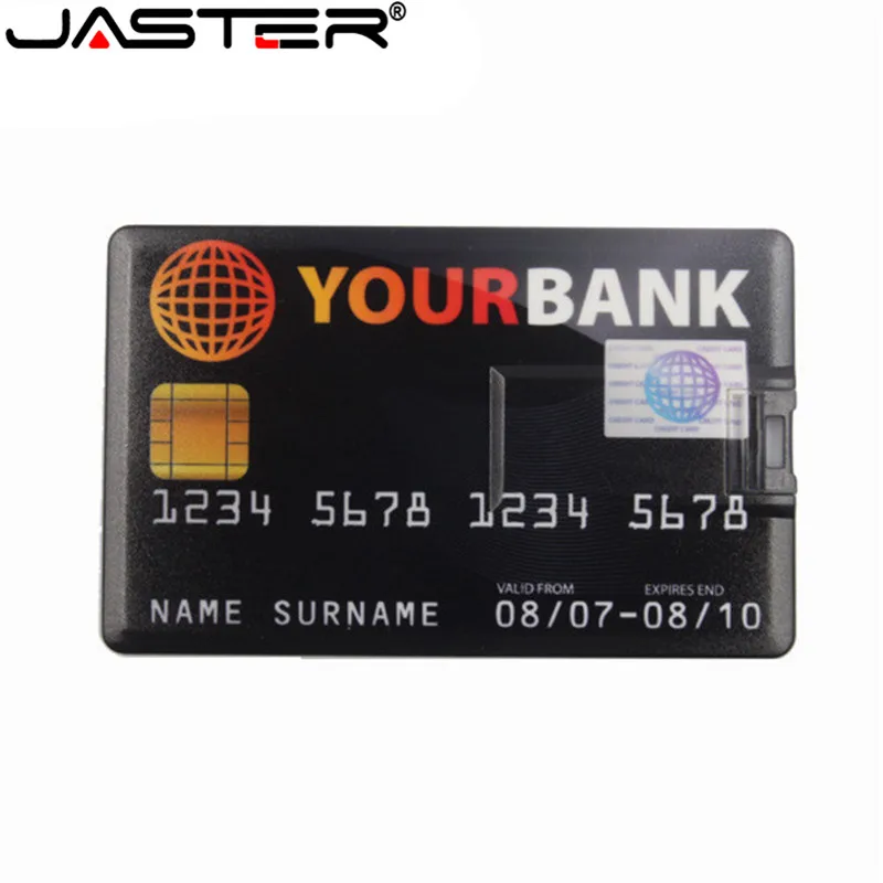 JASTER настоящая емкость банковская карта USB памяти HSBC MasterCard кредитные карты