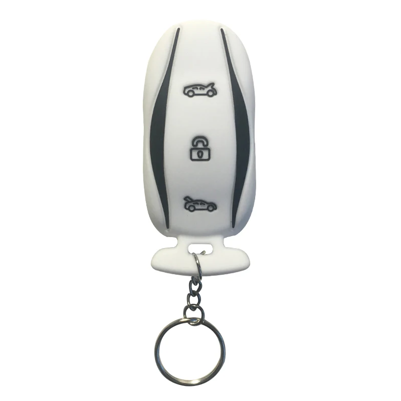 Силиконовый милый чехол для ключа Tesla Model S X 3 откидной сигнализации