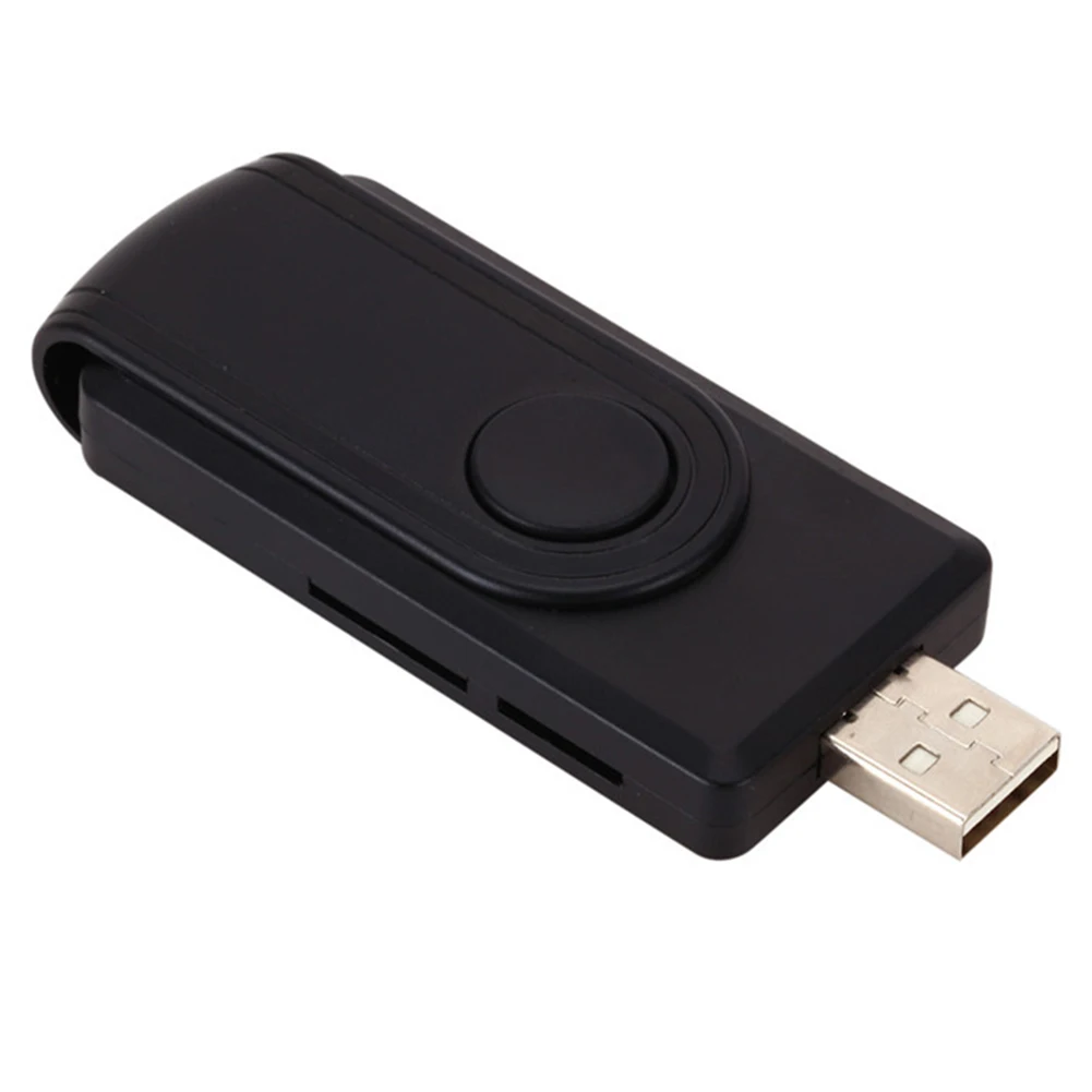 

USB 2.0 SIM Smart Card Reader for ID Bank EMV CAC SD/TF for Windows 7 8 10 Linux Smart Camera Card Readers Adapter