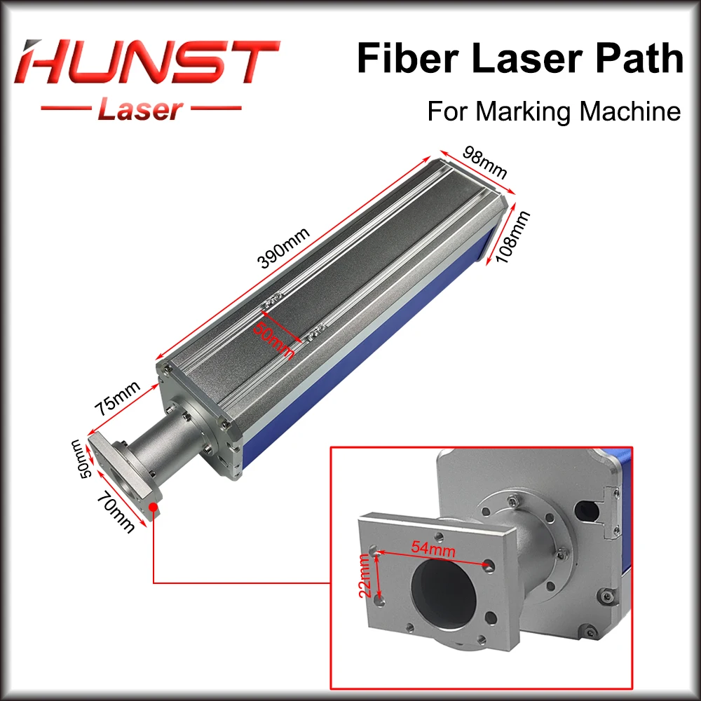 HUNST Fiber Laser Path Blue  Standard Fiber Laser Path Housing Rayucs MAX JPT Interface for Laser Marking Machine enlarge