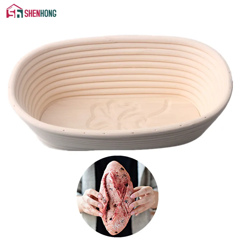 SHENHONG новая овальная плетеная корзина с цветочным рисунком из ротанга защитой от