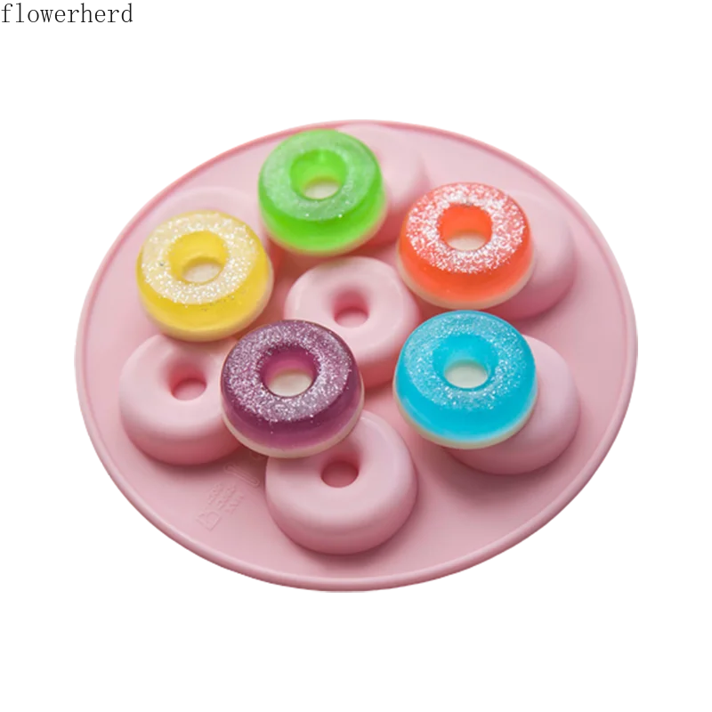 

7-hole Donut Silicone Mold Baking Supplies DIY Handmade Soap Mold Resin Mold Fondant Cake Mold Chocolate Mold Cake Decoration