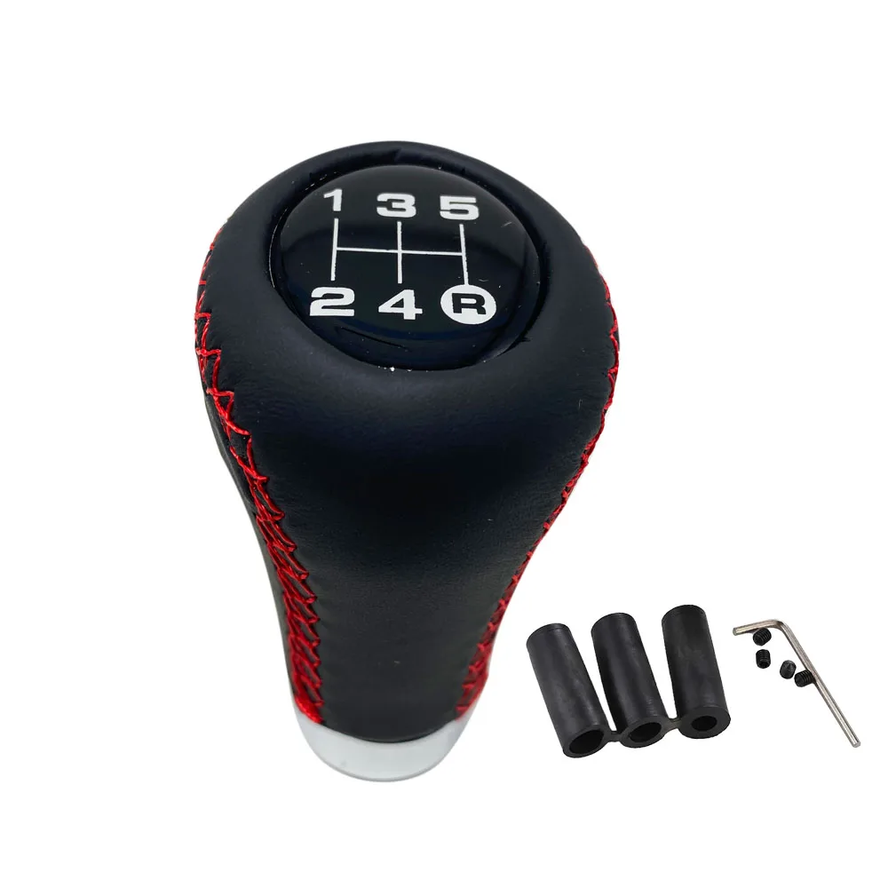 Универсальная ручка переключения передач для автомобиля кожаный рычаг с