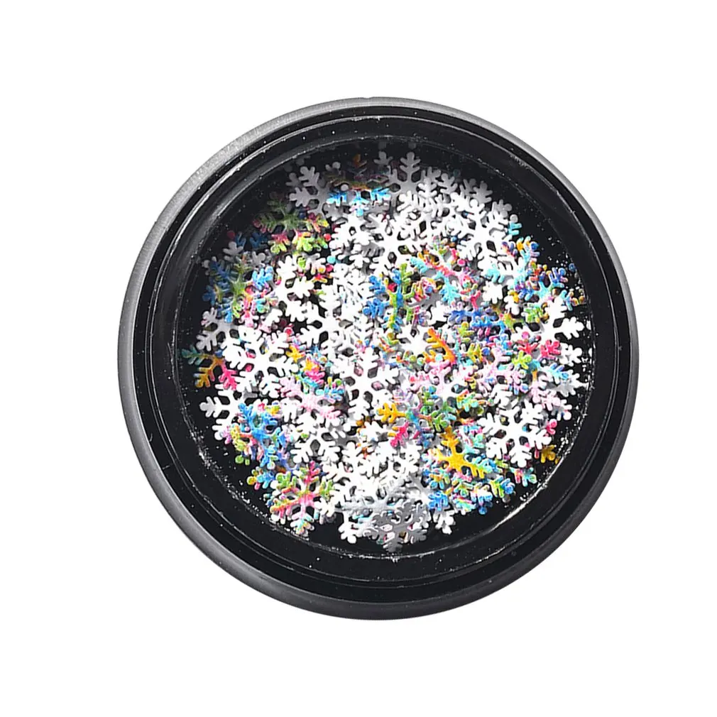 Новые украшения для ногтей цветные снежинки ультратонкие ногти блестки