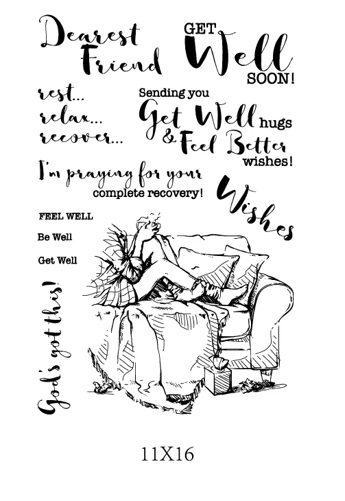 Прозрачный силиконовый штамп для ног/печать скрапбукинга своими