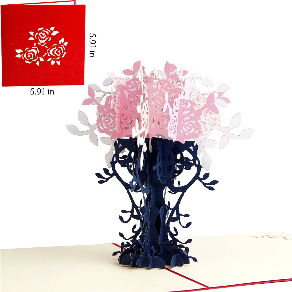 3D открытки на день матери с цветами подарки годовщину рождения открытка спасибо