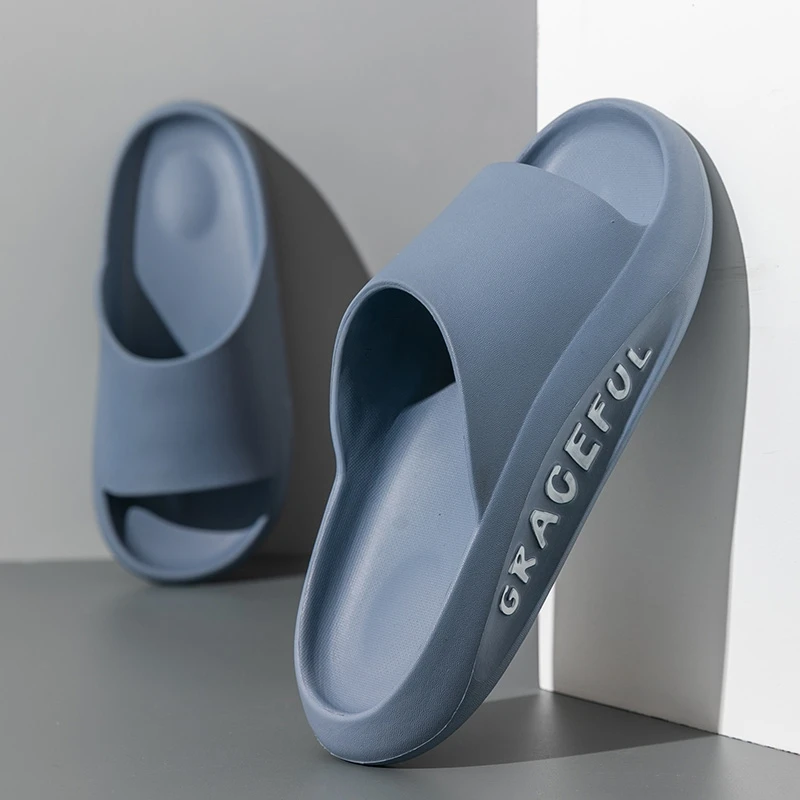 

2021 Men Platform Sandals Luxury Brand Slippers Men Shoes Indoor Home Slides Women Casual Beach Flip Flops EVA High Quality Shoe