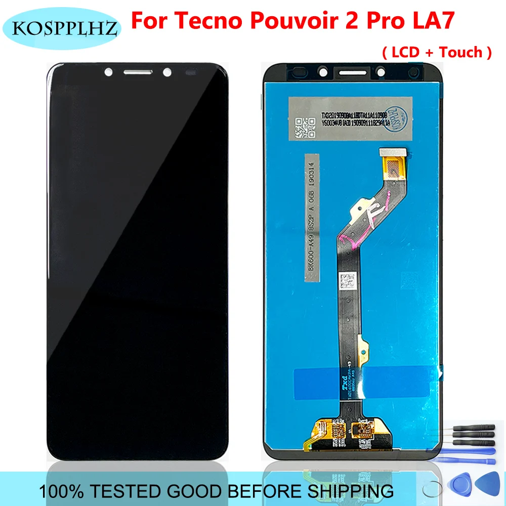 Для Tecno power 2 Pro LA7 ЖК-дисплей + фотоэлемент для Pouvoir2 фотоаксессуары Инструменты |