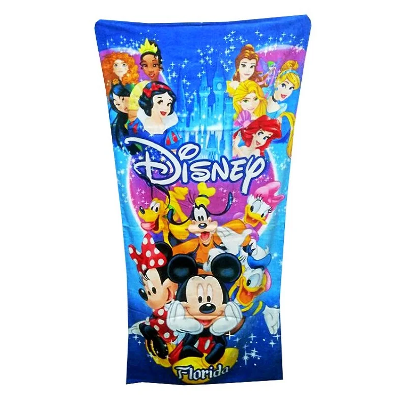 Милое розовое банное полотенце с Минни Маус disney, хлопок, для девушек, женщин, летнее пляжное полотенце, полотенце для бассейна 70x140 см