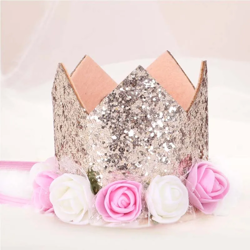 Головной убор детский с цветочной короной головной для вечевечерние НКИ дня