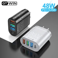 4 port mobile phone charger quick charging 48w universal usb charger for xiaomi 5s 6max samsung galaxy note8 huawei p9 honor 8